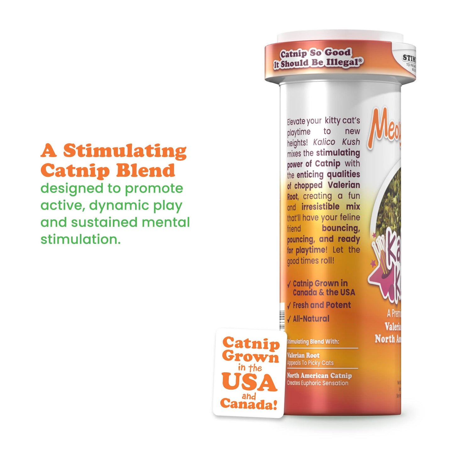 Meowijuana® Kalico Kush - Valerian Root and Catnip Blend - Illawarra Cat Rescue Support Shop