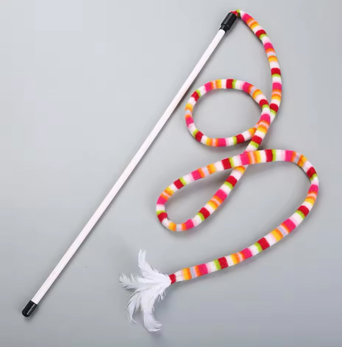 Extra Long Teaser with Feather and Bell - Illawarra Cat Rescue Support Shop