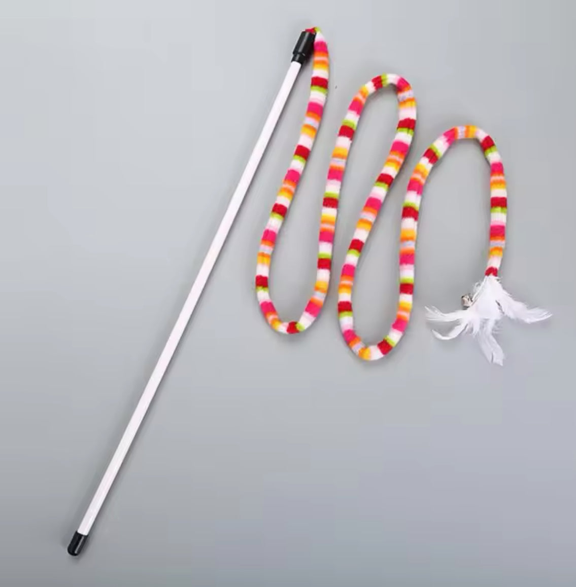 Extra Long Teaser with Feather and Bell - Illawarra Cat Rescue Support Shop