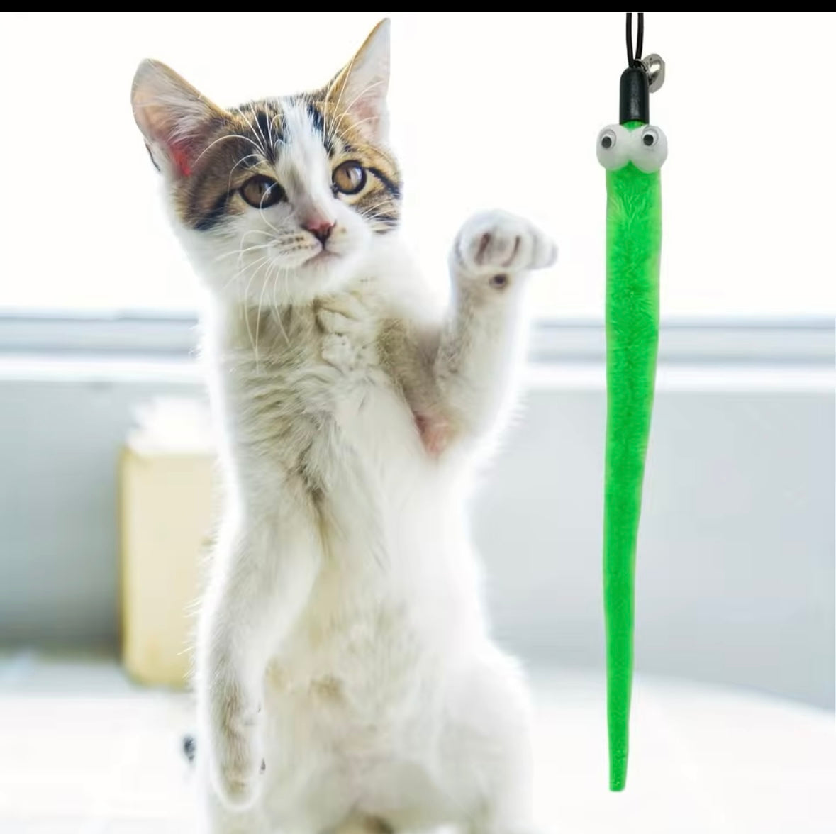 Cat Toy Wand with 8 Toy Attachments - Illawarra Cat Rescue Support Shop