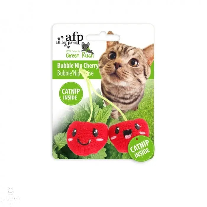 All For Paws Green Rush Bubble' Nip Cherry All For Paws