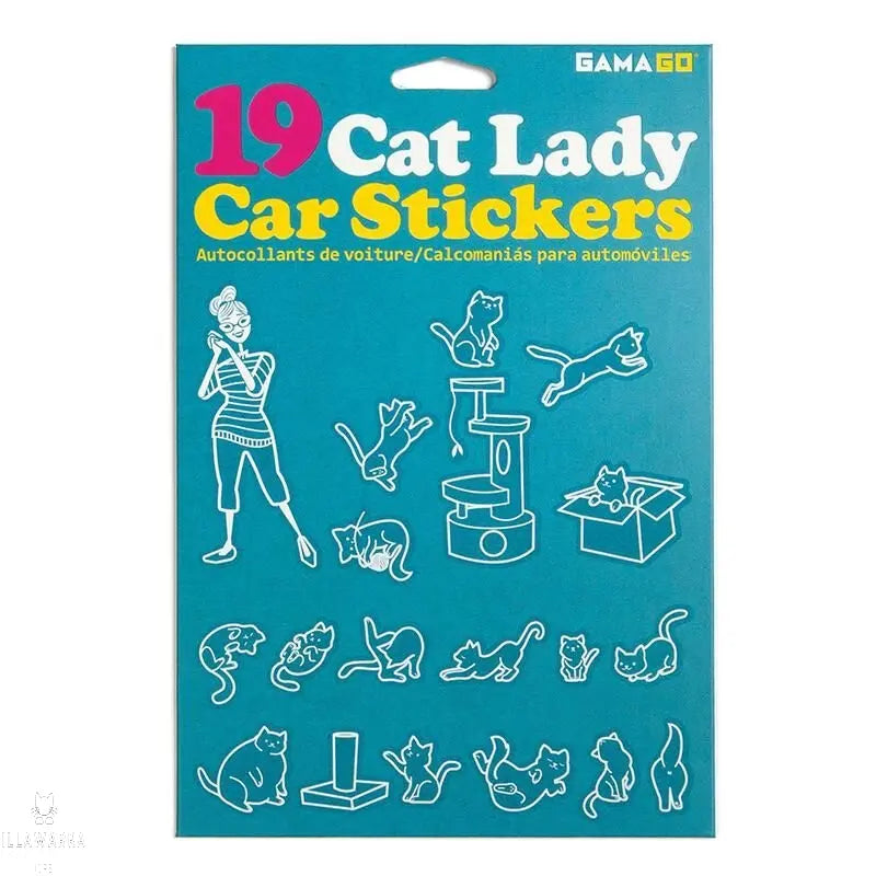 Cat Lady Car Stickers Archie Mcphee