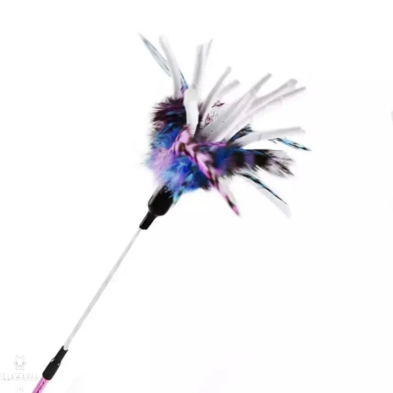 Cat Teaser Stick With Paper and Feathers by Illawarra Cat Rescue Support