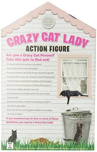 Crazy Cat Lady Action Figure Archie Mcphee