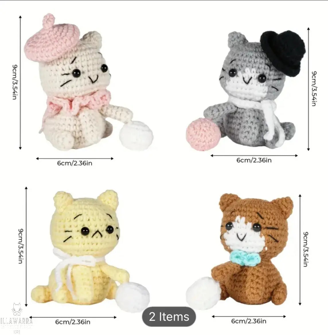 Cute Cat Crochet Kit Illawarra Cat Rescue Support Shop