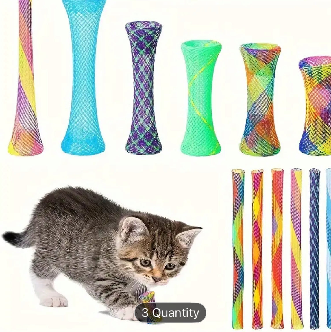 Cat Tube Interactive Toys- 10 Pack