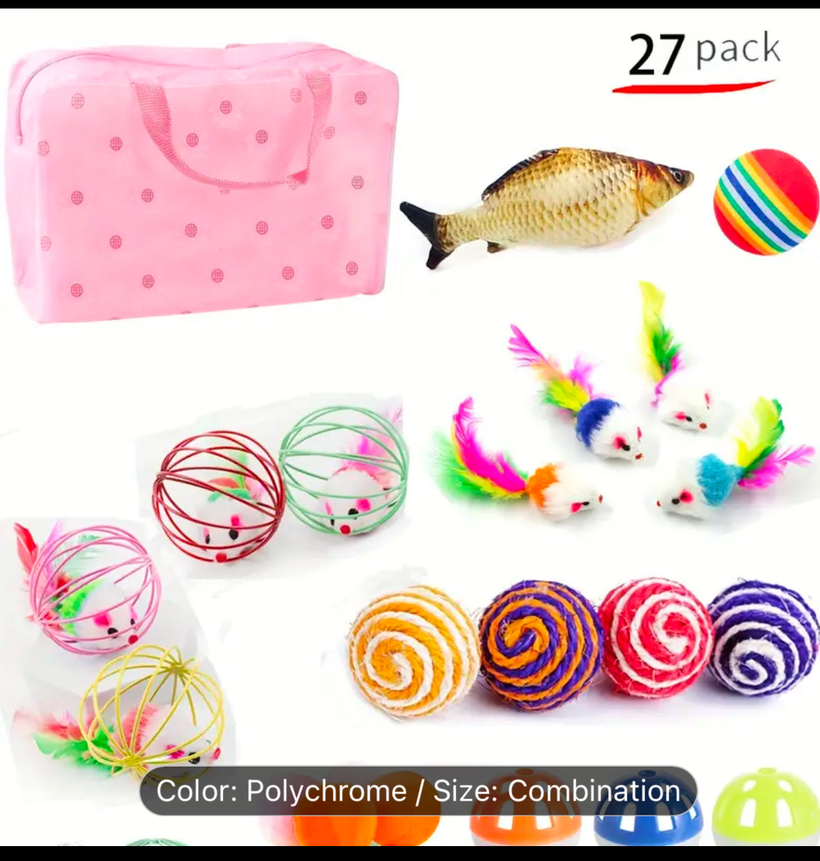 27 Piece Cat Toy Set