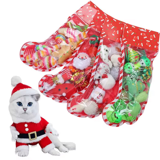 Santa Cat Christmas Stocking