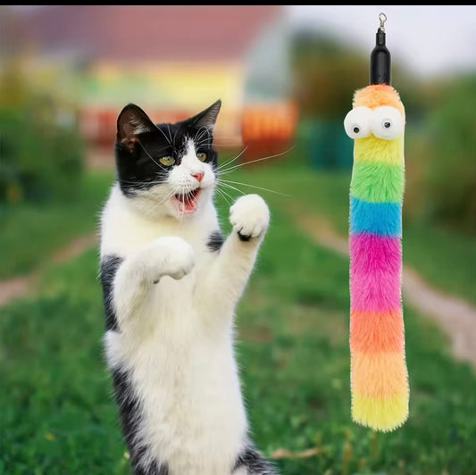 Cat Toy Wand with 8 Toy Attachments - Illawarra Cat Rescue Support Shop