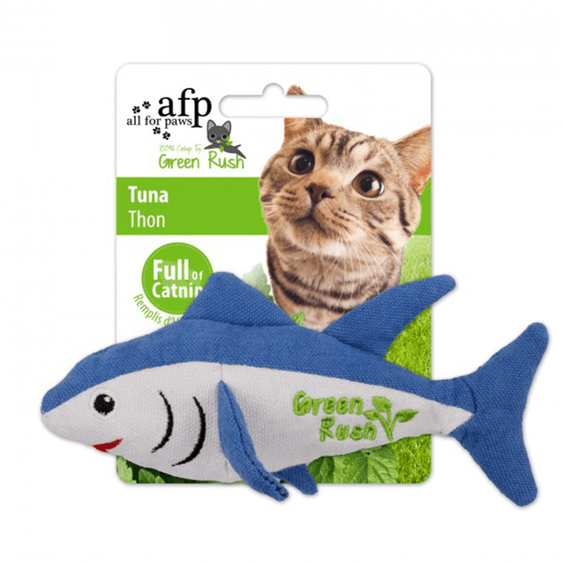 ALL FOR PAWS Afp Green Rush Tuna Cat Toy