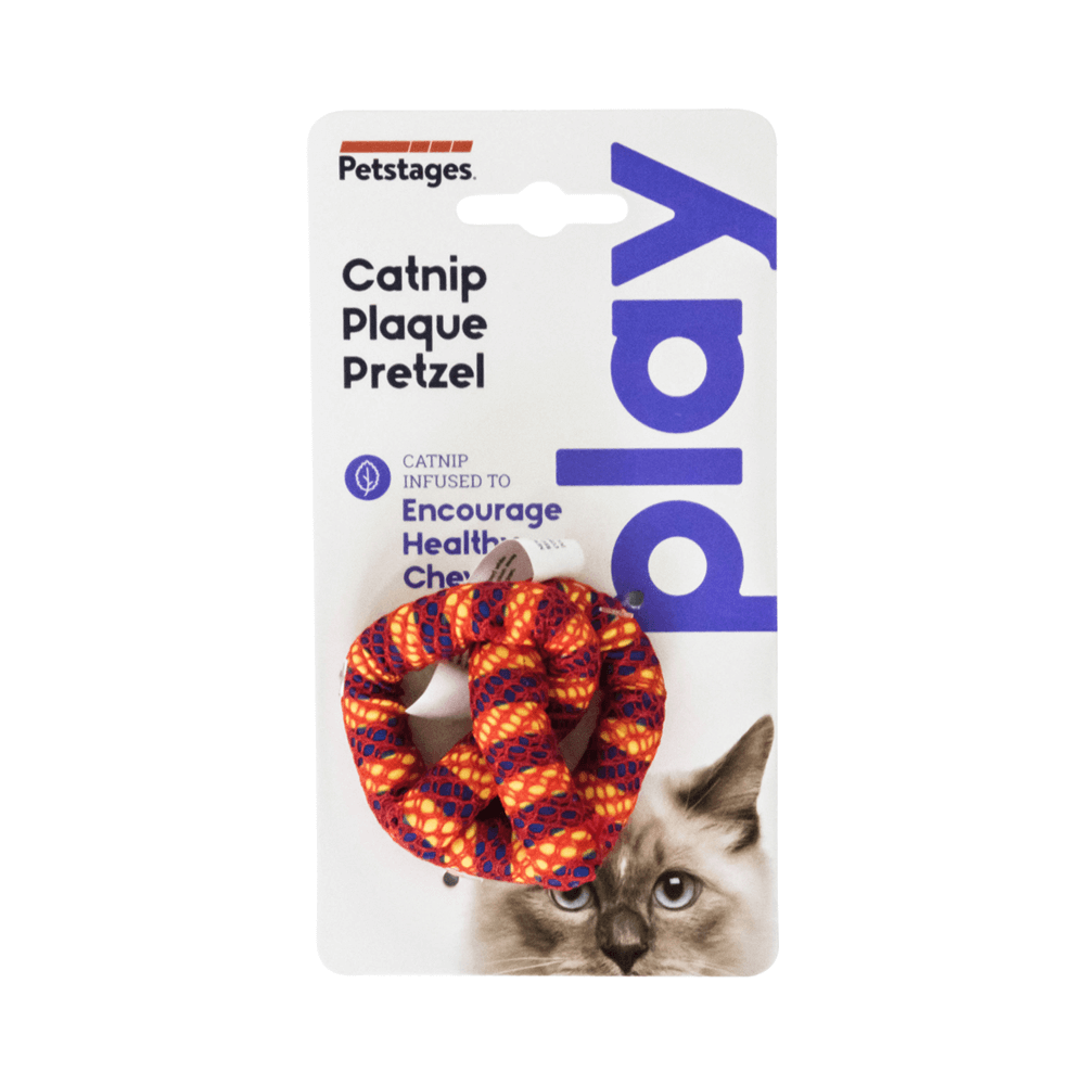 Petstages Catnip Plaque Away Pretzel