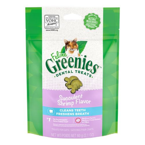 GREENIES Feline Succulent Shrimp Flavored Dental Treats 60g