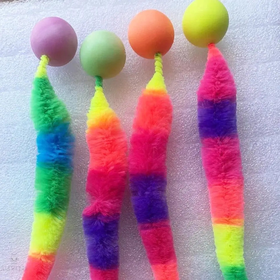 Rainbow Worm Ball Toy Illawarra Cat Rescue Support Shop