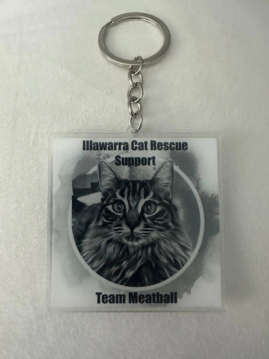Supporters Key Ring Illawarra Cat Rescue Support Shop
